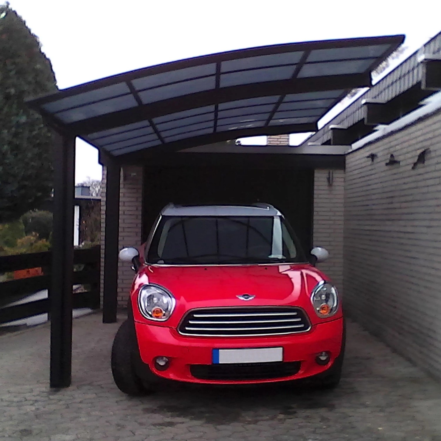 Ximax Alu Einzelcarport Portoforte Typ 80 Schwarz XS 241 x 495cm Sonderfertigung_6