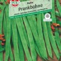 Samenpackung Sperli Prunkbohne Butler, grüne Bohnen und rote Blüten.