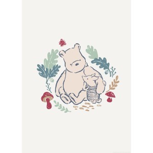 Komar Wandbild Disney Winnie the Pooh Taking Care 50 cm x 70 cm Beige
