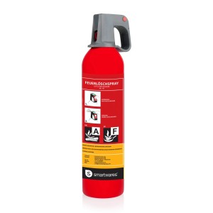 Smartwares Feuerlöschspray, 750 ml, für A- und F-Brände. Brandschutz für Büro, Küche und Zuhause.