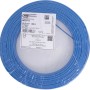 Blaue Aderleitung H07V-U 1,5 mm² auf einer 100m Rolle, geeignet für Elektroinstallationen.