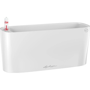 Lechuza Delta 10 Pflanzgefäß, weiß hochglanz, 30x11cm, für Innenbereich.