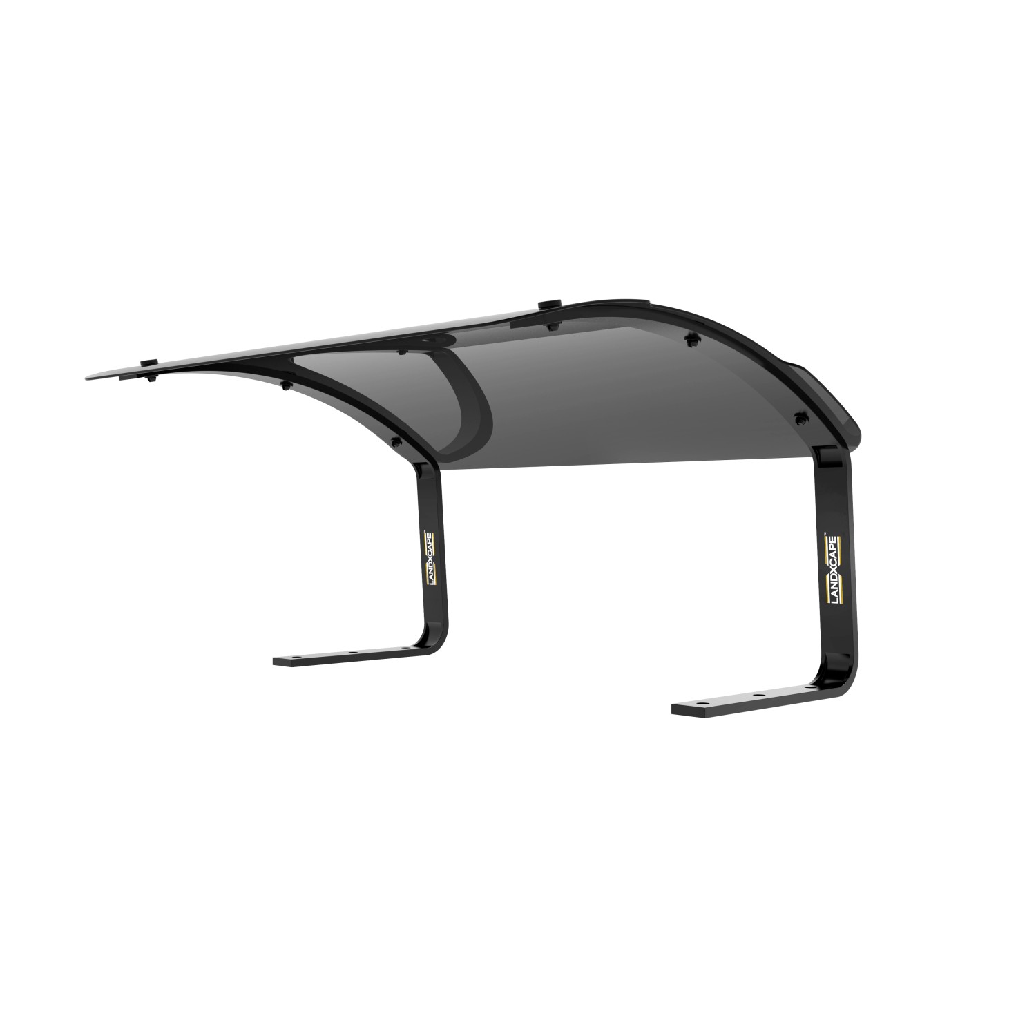 Garage für Landxcape Mähroboter, schützt vor Wind und Wetter. Transparentes Dach.