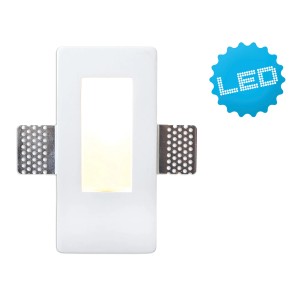 Eckiger, weißer LED-Einbaustrahler (16,5 cm) von Näve für dezente Lichtakzente.