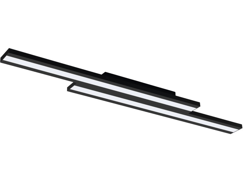 Eglo LED-Deckenleuchte Saliteras-Z 2-flammig Weiß länglich Schwarz OBI kaufen bei