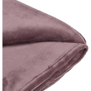 Rosa Fleece-Decke (150x200 cm) in Blush Bordeaux. Kuschelig weich für Sofa & Sessel.