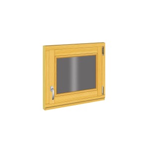 Roro Holzfenster Fichte 68 cm x 58 cm DIN R