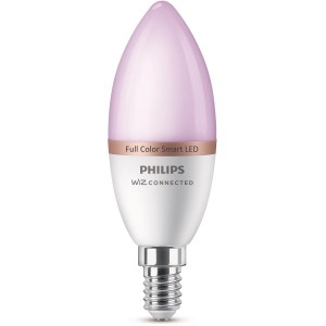 Philips Smart LED Leuchtmittel E14 Kerze, Tunable White & Color, für smarte Beleuchtung.