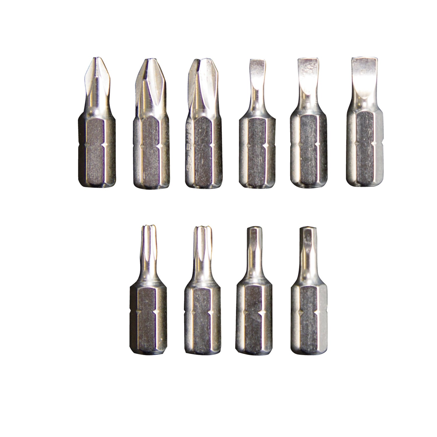 Bit-Set für Einhell Akkuschrauber TE-SD 3,6/1 Li, verschiedene Schraubaufsätze im Detail.