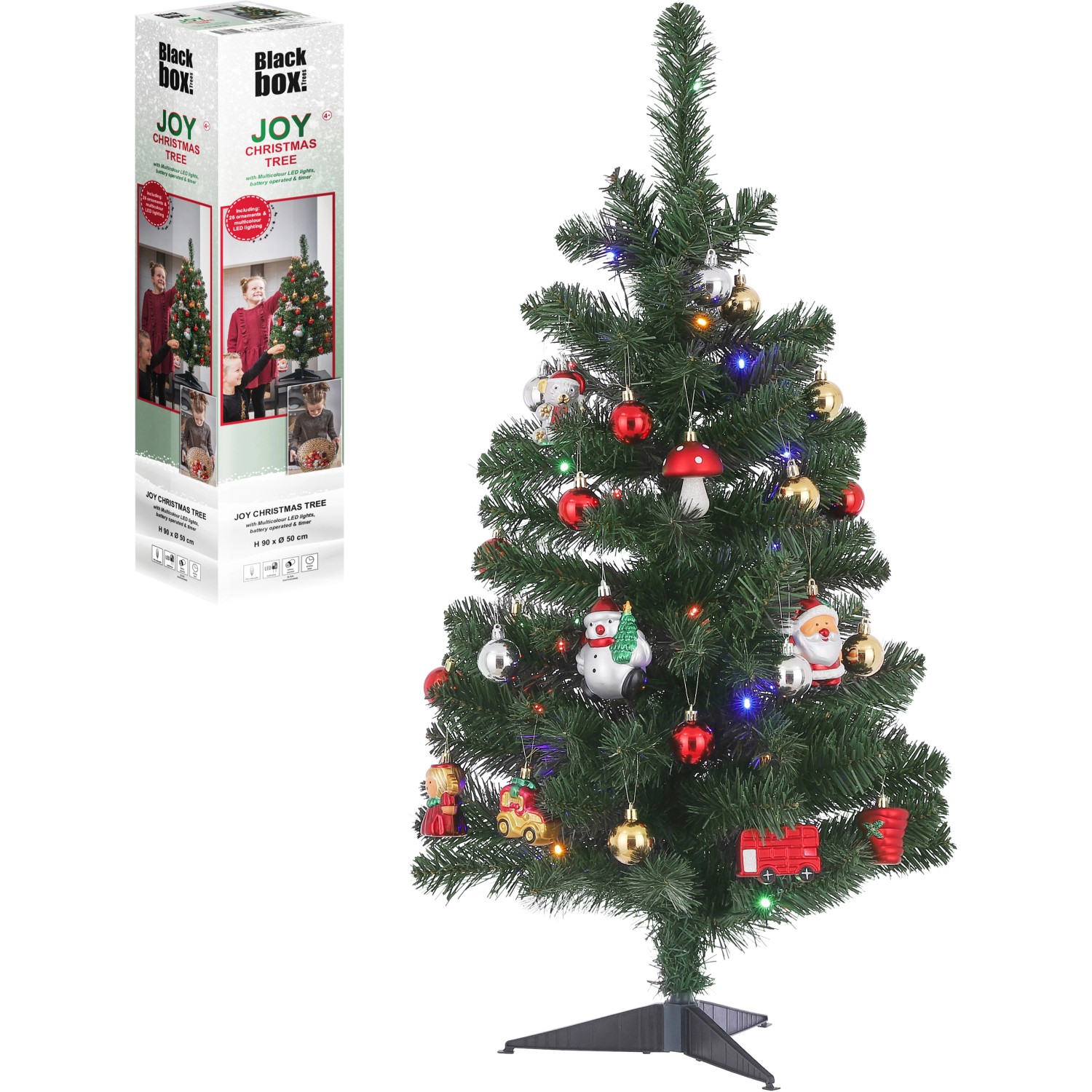 Black Box Trees Künstlicher Weihnachtsbaum Joy 30 LEDs Bunt 26