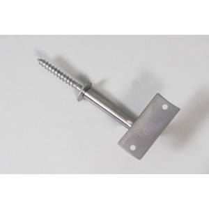 Handlaufschrauben-Set mit Halbschale aus Edelstahl V2A für die Handlaufmontage.