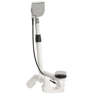 Bette Ab- und Überlaufgarnitur Plus 5, Chrom, für Badewannen mit 52 mm Ablaufloch.