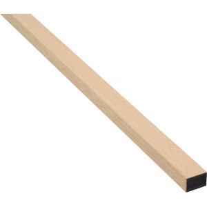 Denpanels Abschlußleisten für Akustikpaneele Eiche MDF Schwarz 2,7 x 240 cm