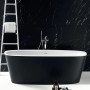 Freistehende, ovale Ideal Standard Badewanne Dea, 170x75 cm, in Schwarz Matt. Blickfang für Ihr Badezimmer.