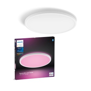 Philips Hue LED-Panel Tento White & Color Ambiance M Weiß Ø 42,1 cm