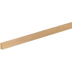 FN Neuhofer Flachleiste aus Eiche, unbehandelt, 10x20x1000 mm, ideal für Bastelarbeiten.
