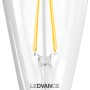 Ledvance Smart+ Filament Edison E27 Leuchtmittel, 6W, klare Glühbirne mit WiFi.