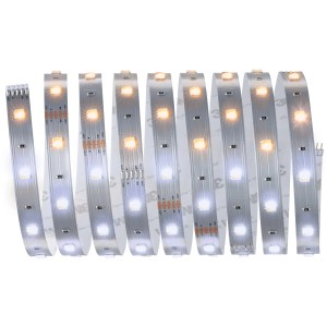 Flexibler Paulmann MaxLED 250 LED-Streifen, 2,5 m, mit Weißlichtsteuerung und selbstklebender Rückseite.