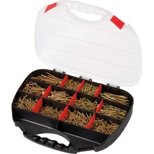 LUX Schrauben-Set, 1700-teilig, mit TX-Antrieb im Koffer, verschiedene Größen.