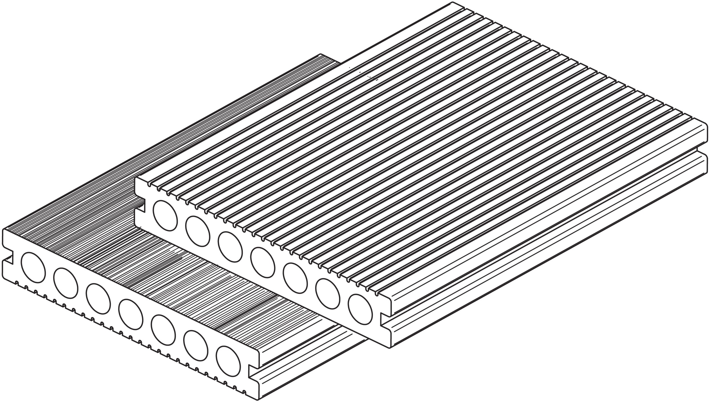 Osmo Terrassendiele BPC Dunkelgrau 2,5cm x 15 x 500cm kaufen bei OBI