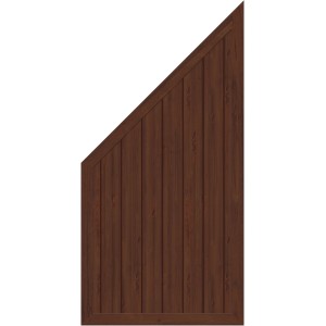 Sichtschutzelement Longlife Riva Anschluss Nussbaum 180 cm x 90 cm