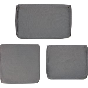 (Ersatz-)Kissenhüllen-Set für Stratford Lounge-Element Eckteil Grau