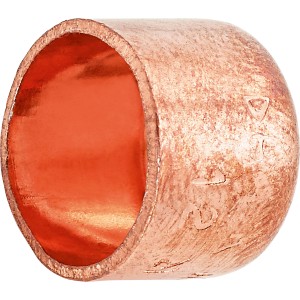 Kappe für Lötfitting, Ø 12 mm, aus Kupfer zum sicheren Verschließen von Rohren.