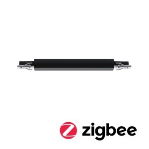 Paulmann URail Schienenadapter Zigbee 3.0, dimmbar, schwarz matt, für LED-Schienensysteme.