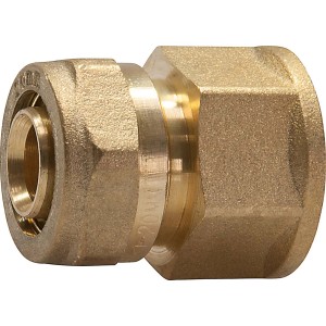 Messing Klemm-Übergangskupplung, 20 mm x 24,1 mm (Rp 3/4), für Heizung und Sanitär.