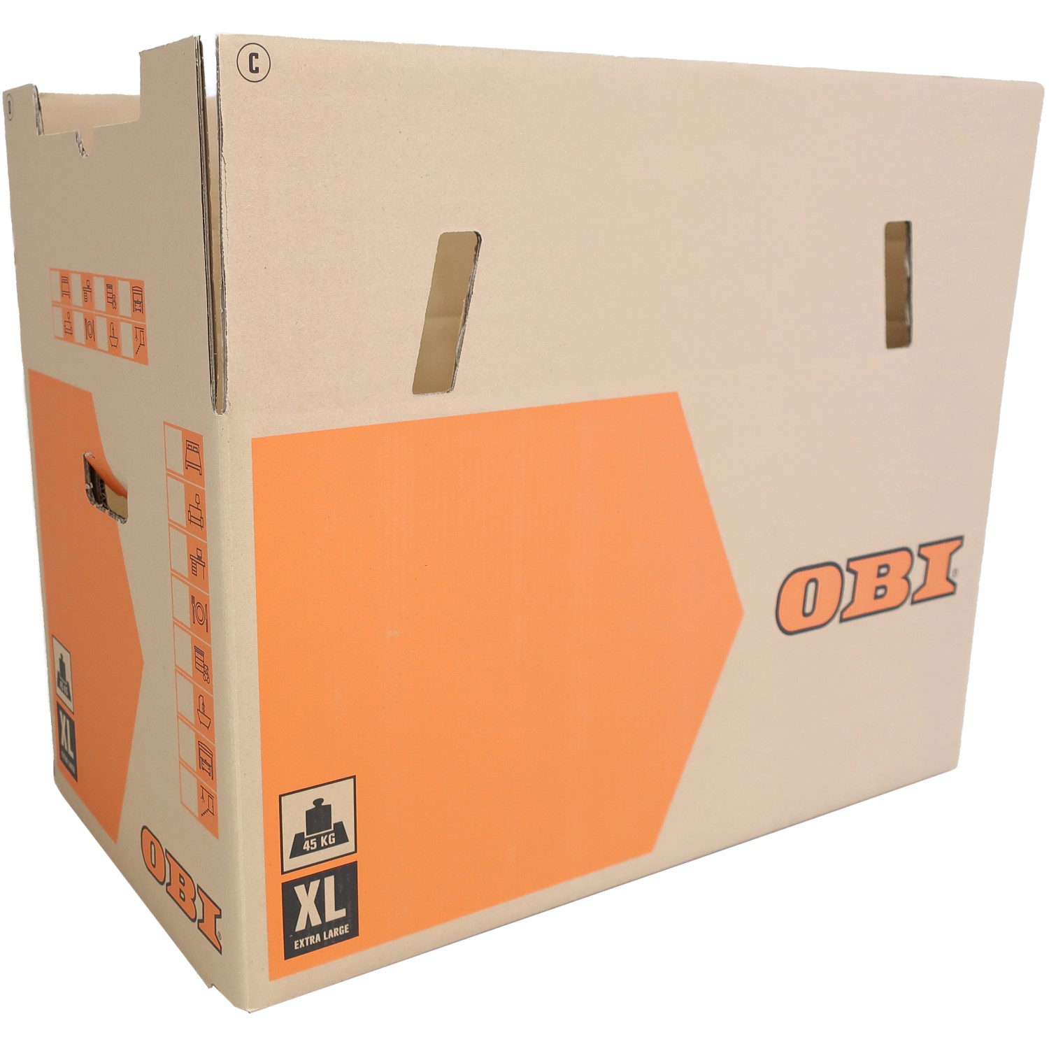 OBI Umzugskarton XL 126 l 45 kg 75 cm x 42 cm x 40 cm kaufen bei OBI