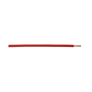 Rote Aderleitung H07V-K 1,5 mm², 10 m für Elektroinstallationen in trockenen Räumen.