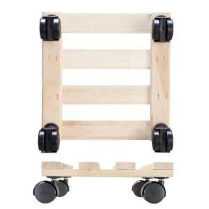 Wagner Pflanzenroller Paletti GH 0330 Holz 28 cm x 28 cm x 8 cm