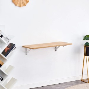 okwish Klapptisch mit MDF Wandmontage Küche Home Office 80x40x18cm Natur