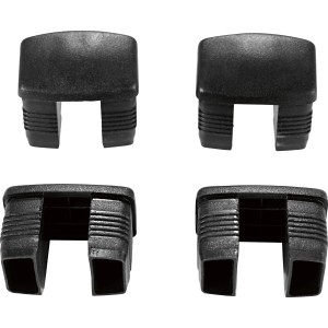 Fußkappen, 4er Set, für Amarillo Klappsessel, aus Kunststoff.