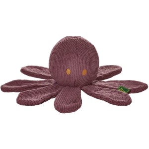 Lila Hunter Hundespielzeug Wales Tintenfisch, 27 cm, aus Cordstoff.