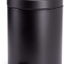 Schwarzer MSV Treteimer, 3 Liter, aus Metall für Bad & WC.