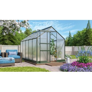 Vitavia Gewächshaus Apollo 6200 Smaragd 6,2 m² inkl. Fundament