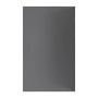 Aurlane Design-Duschwand Satin Grey. Glattes, rechteckiges Wandpaneel für Dusche, 120x210 cm.
