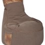 Brauner Sitting Point Sessel Swing, 300 l, mit Seitentasche. Bequemer Sitzsack für Erwachsene und Jugendliche.