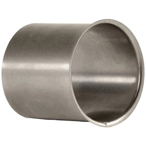 Bertrams Wandfutter einfach feueraluminiert Ø 100 mm Silber