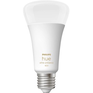 Philips Hue E27 LED-Lampe, White Ambiance, 1600 lm, 1er-Pack. Dimmbar, warmweiß bis kaltweiß.