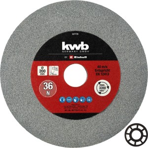 Einhell by kwb Keramik Schleifscheibe 200mm für Doppelschleifer mit Verbindungsstücken.