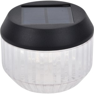 Lutec Diva Solar-Tischleuchte, schwarz, 2er-Set. Deko-Leuchte mit Solarpanel und geriffeltem Diffusor.