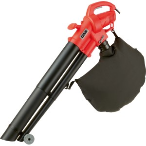 CMI Elektro-Laubsauger 3in1 C-ELS-2500 mit Fangsack, rot/schwarz. Laubsauger für Gartenarbeiten.