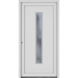 Roro Haustür OKE 1105 Kunststoff Weiß 110 cm x 210 cm DIN L