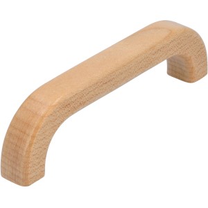 Siro Möbelgriff S301 aus Ahorn, natur lackiert, Lochabstand 96 mm.