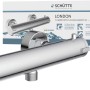 Schütte Thermostat Duscharmatur London Chrom, Aufputz-Thermostat mit Eco-Stopp Funktion.
