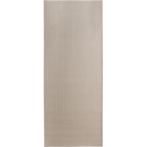 Beiger Outdoorteppich, 80x200 cm, modernes Design, geeignet für Innen- und Außenbereich.