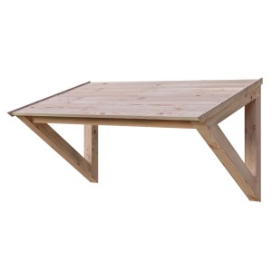 Skan Holz Vordach Poel 148 cm x 87 cm Natur Unbehandelt