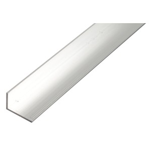 Ungleichschenkliges Winkelprofil aus Aluminium, 30x50x1000 mm, ideal für Befestigungen.